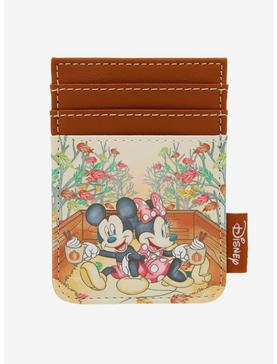 Loungefly Disney Mickey Mouse & Minnie Mouse Fall Leaves Cardholder, , hi-res
