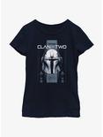Star Wars The Mandalorian Clan of Two Youth Girls T-Shirt, NAVY, hi-res