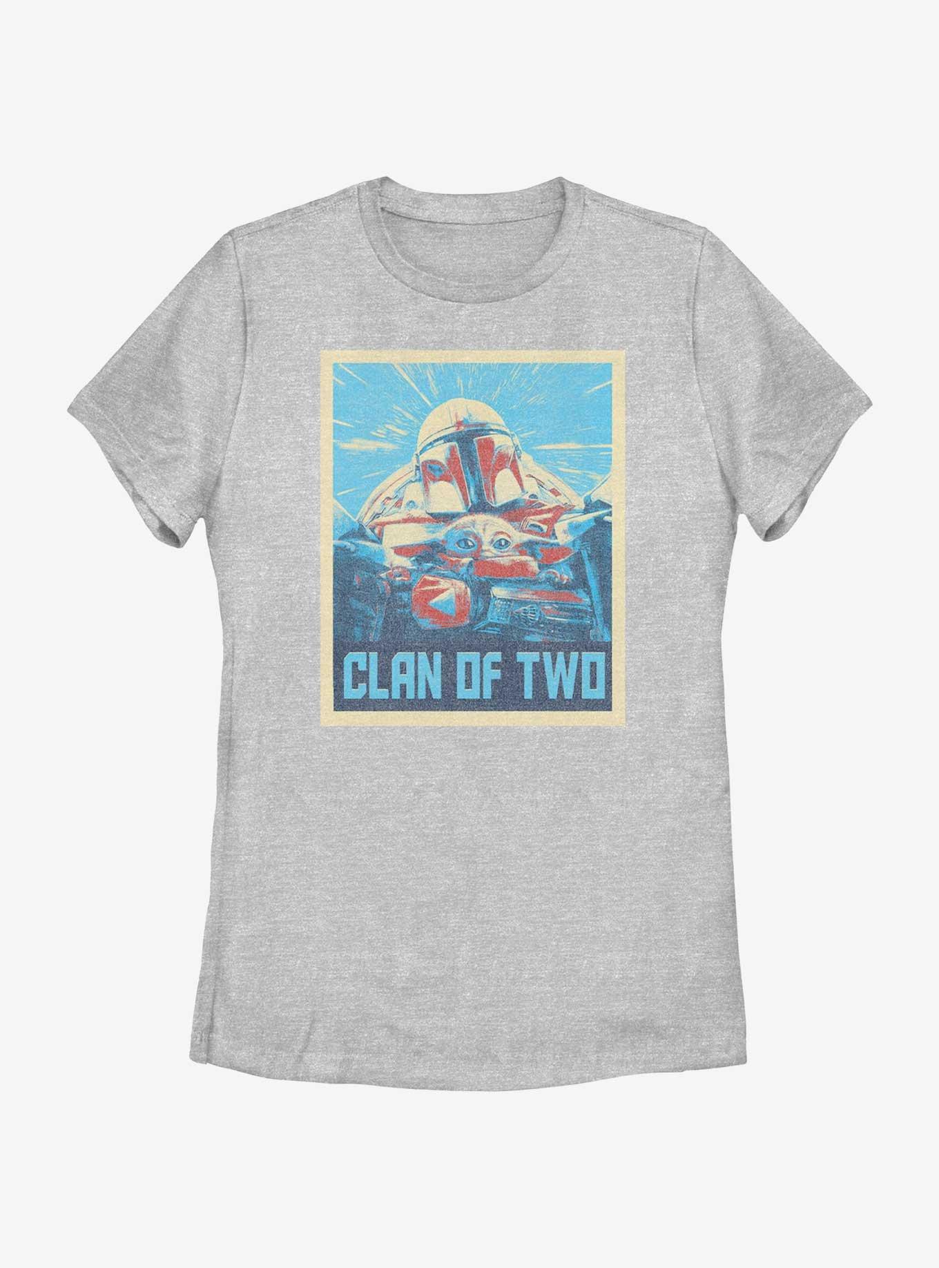 Star Wars The Mandalorian Clan of Two Poster Womens T-Shirt, ATH HTR, hi-res