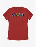 Star Wars The Mandalorian Helmet Lineup Womens T-Shirt, RED, hi-res