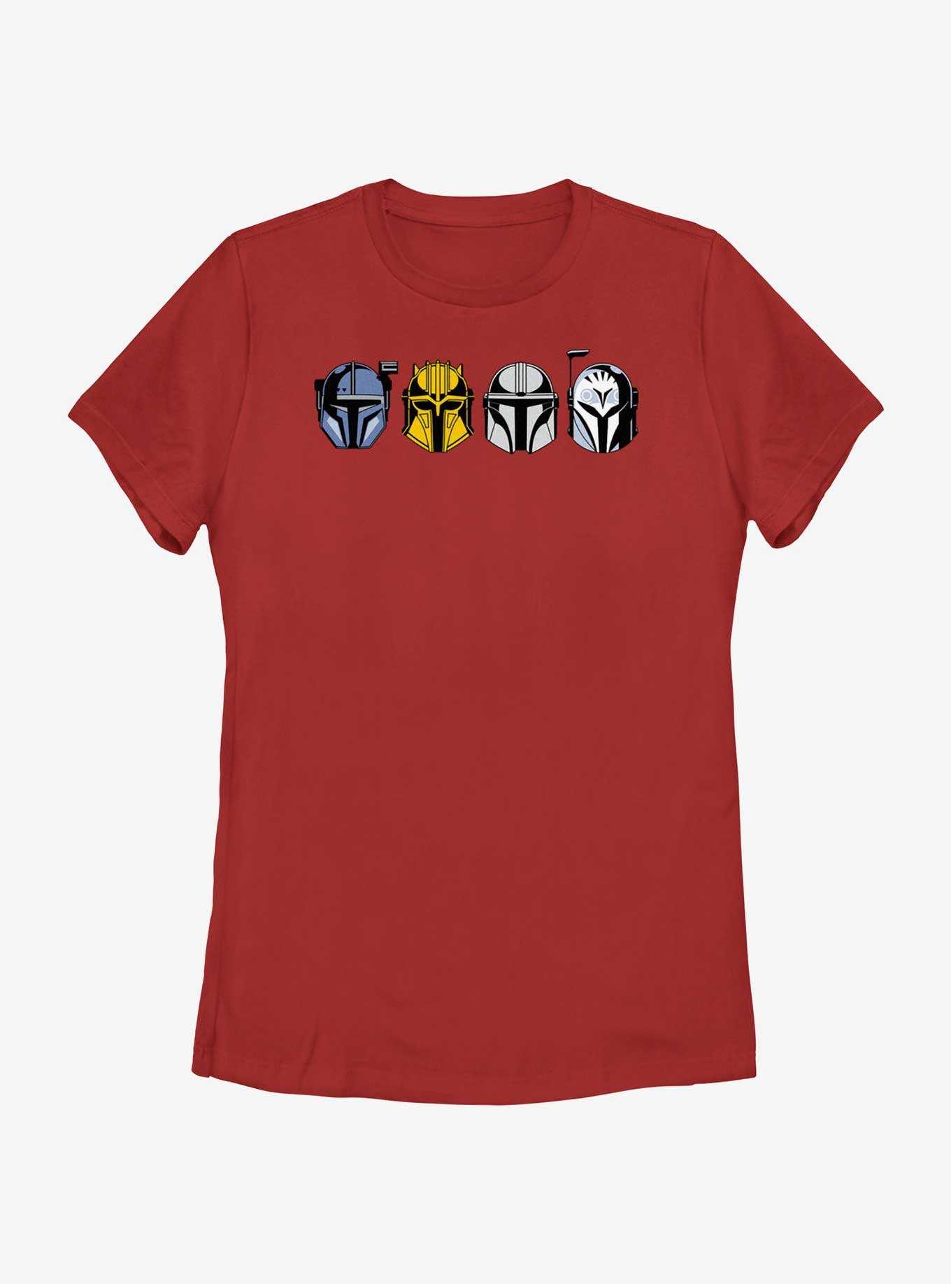 Star Wars The Mandalorian Helmet Lineup Womens T-Shirt, , hi-res