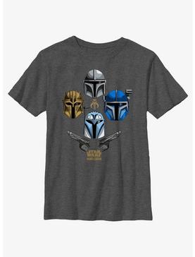 Star Wars The Mandalorian Helmets Held High Youth T-Shirt, , hi-res