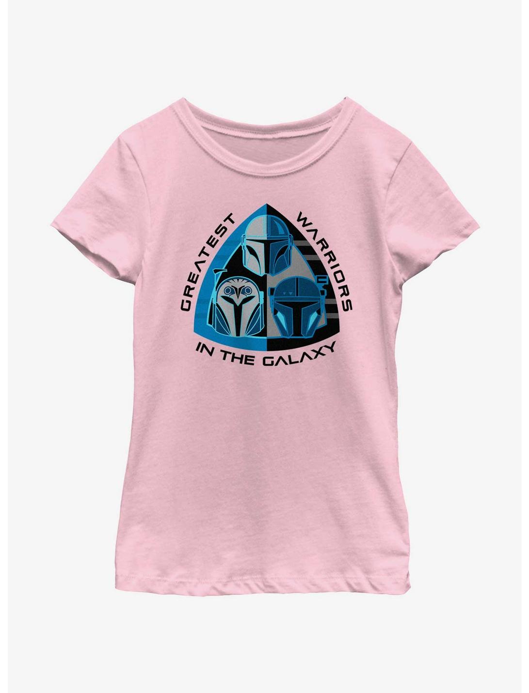 Star Wars The Mandalorian Greatest Warriors In The Galaxy Youth Girls T-Shirt, PINK, hi-res