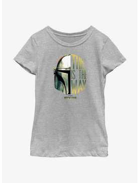 Star Wars The Mandalorian This Is The Way Helmet Split Youth Girls T-Shirt, , hi-res
