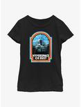 Star Wars The Mandalorian Hyperspace or Bust Youth Girls T-Shirt, BLACK, hi-res