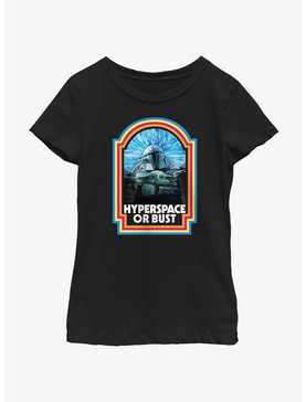 Star Wars The Mandalorian Hyperspace or Bust Youth Girls T-Shirt, , hi-res
