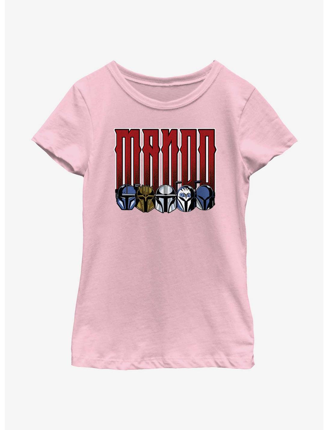 Star Wars The Mandalorian Mando Youth Girls T-Shirt, PINK, hi-res