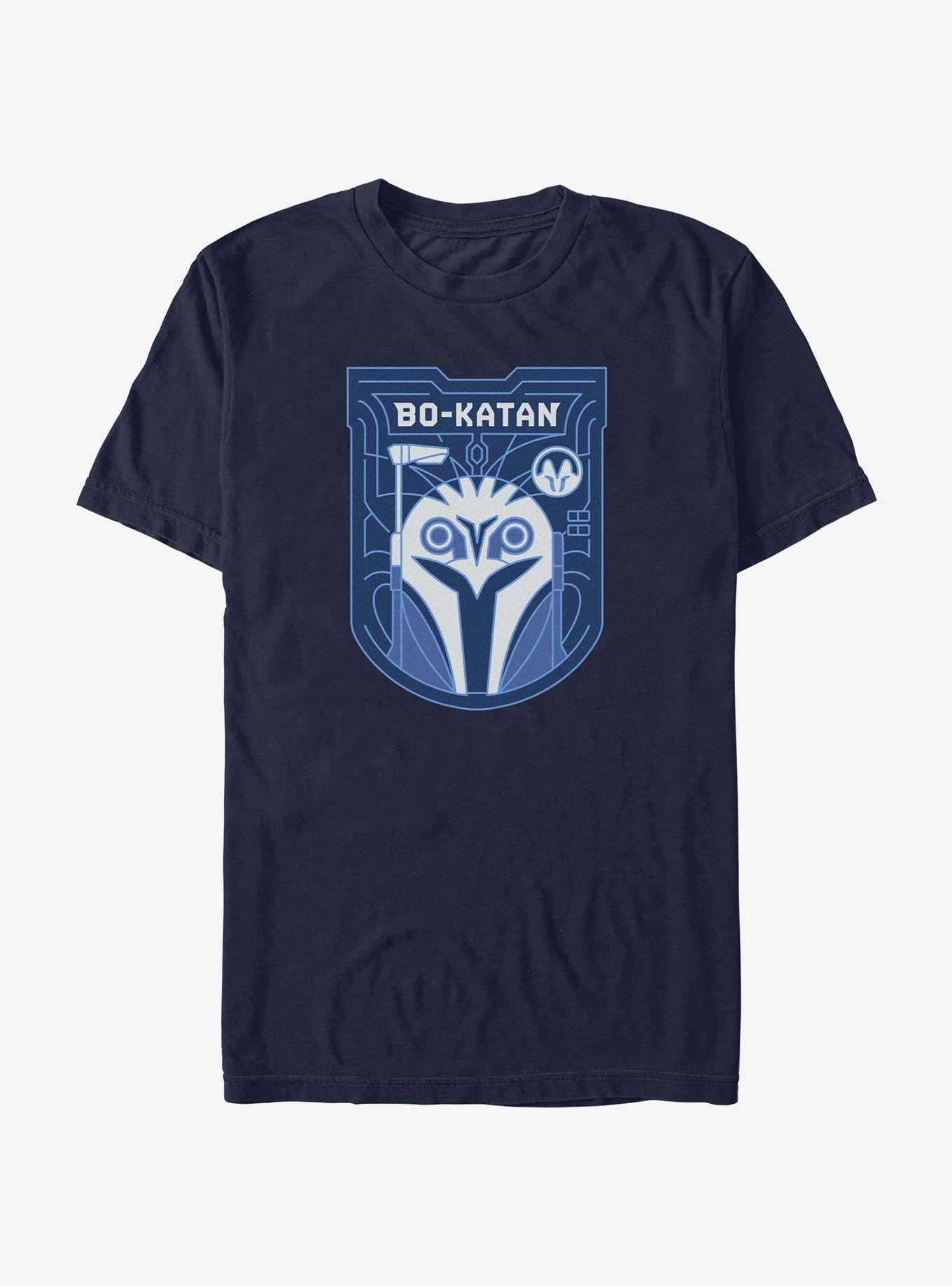 Star Wars The Mandalorian Bo-Katan Crest T-Shirt, NAVY, hi-res