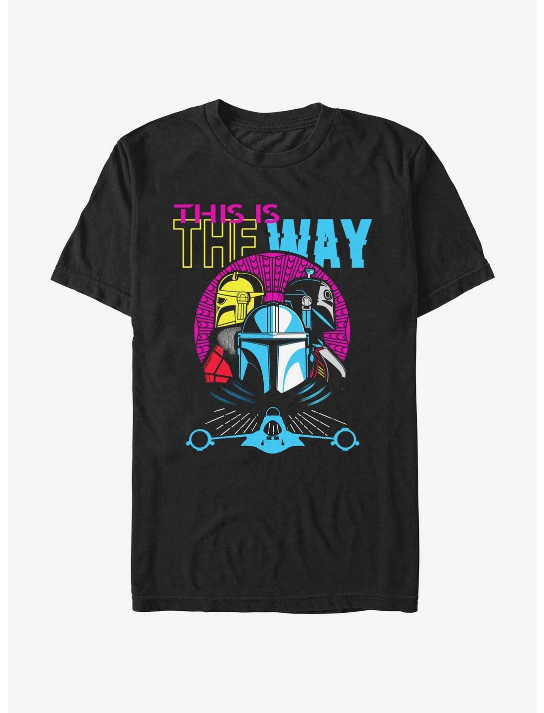 Star Wars The Mandalorian Hyper Sunset This Is The Way T-Shirt, BLACK, hi-res