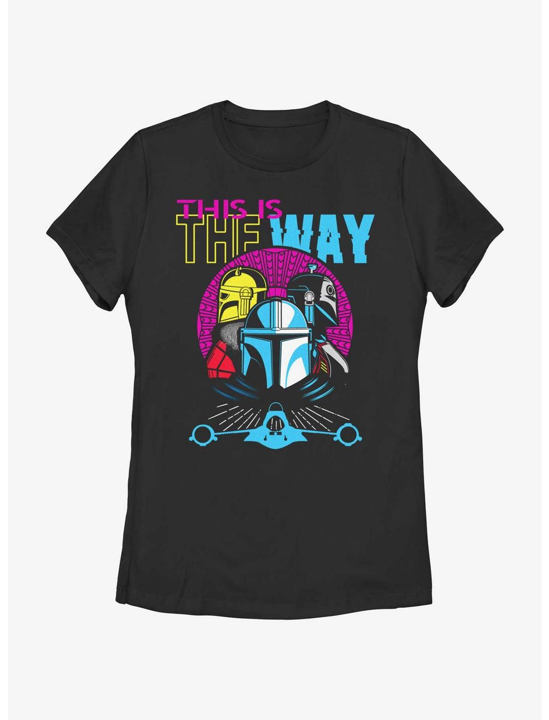 Star Wars The Mandalorian Hyper Sunset This Is The Way Womens T-Shirt, BLACK, hi-res