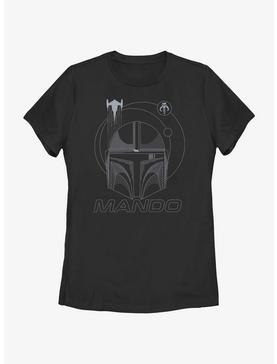 Star Wars The Mandalorian Mando Line Art Womens T-Shirt, , hi-res