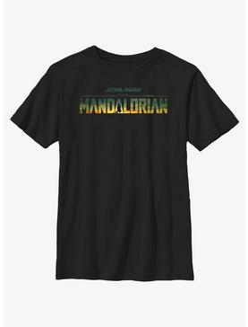 Star Wars The Mandalorian Desert Sunset Logo Youth T-Shirt, , hi-res