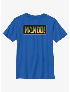 Star Wars The Mandalorian Mando Badge Youth T-Shirt, , hi-res