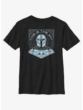 Star Wars The Mandalorian This Is The Way Line Art Youth T-Shirt, , hi-res