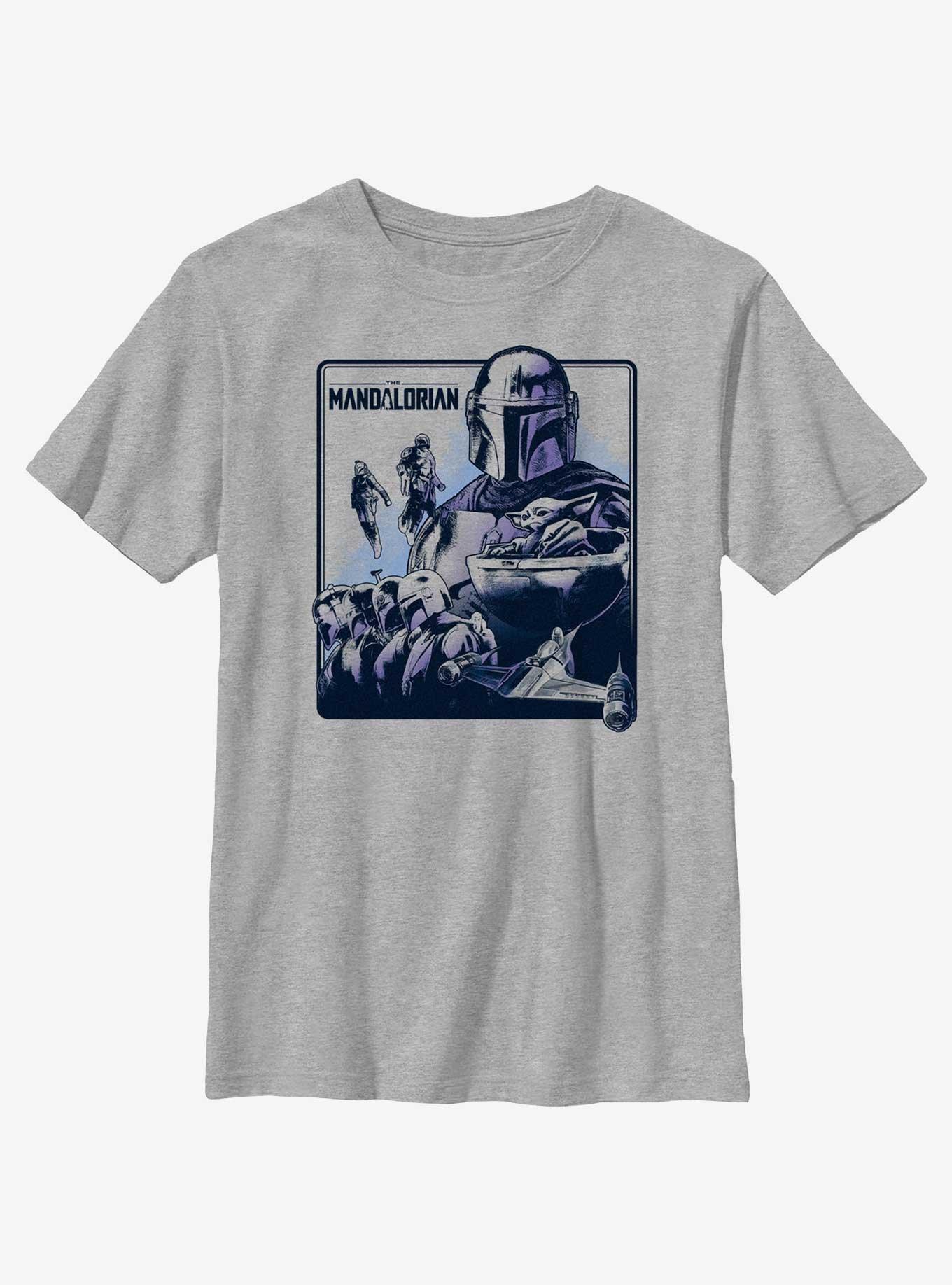 Star Wars The Mandalorian Galaxy's Warriors Poster Youth T-Shirt, , hi-res