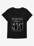 Wednesday What Would Wednesday Do? Panels Womens T-Shirt Plus Size, BLACK, hi-res