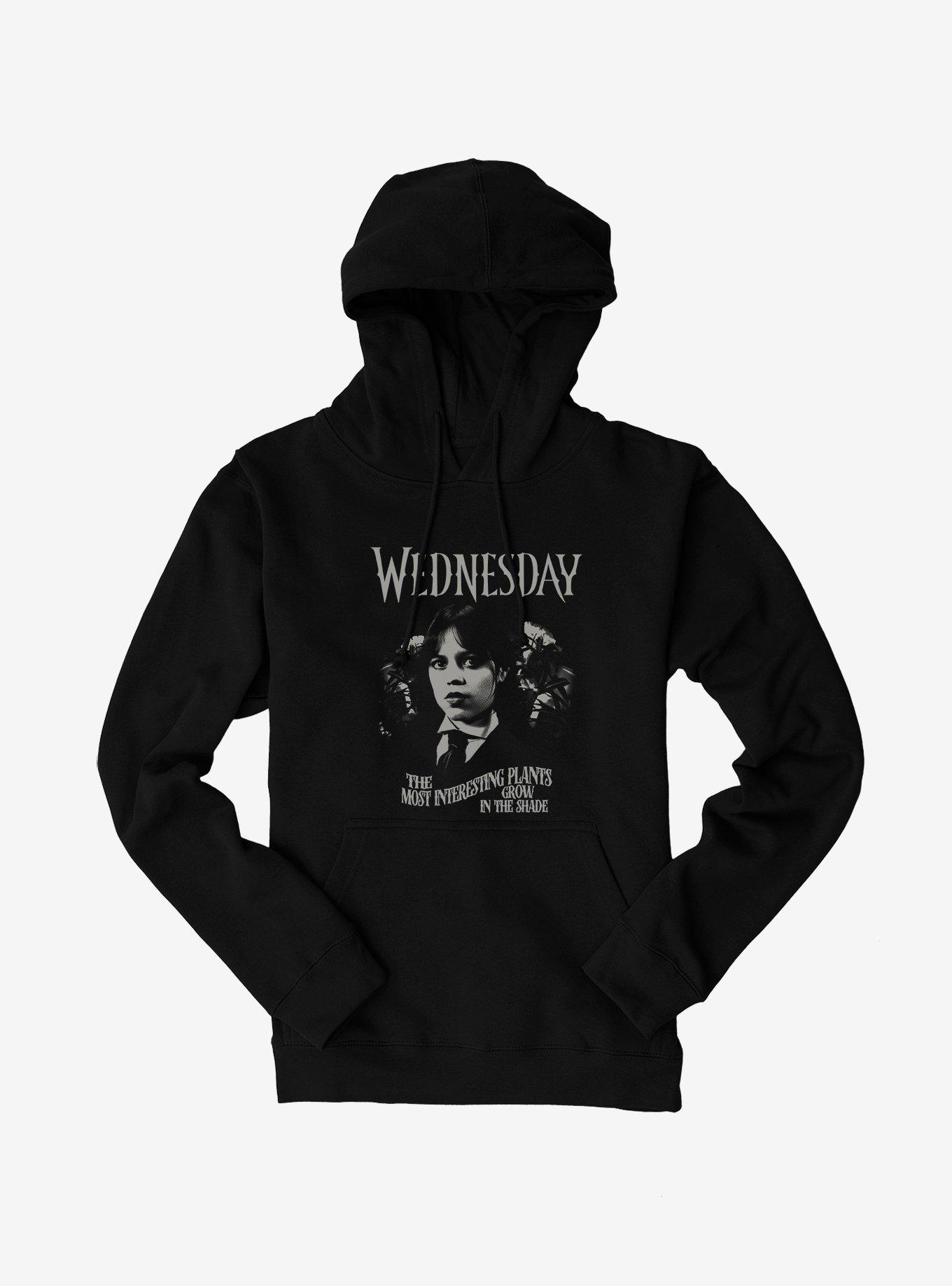 Wednesday Most Interesting Plants Hoodie, BLACK, hi-res