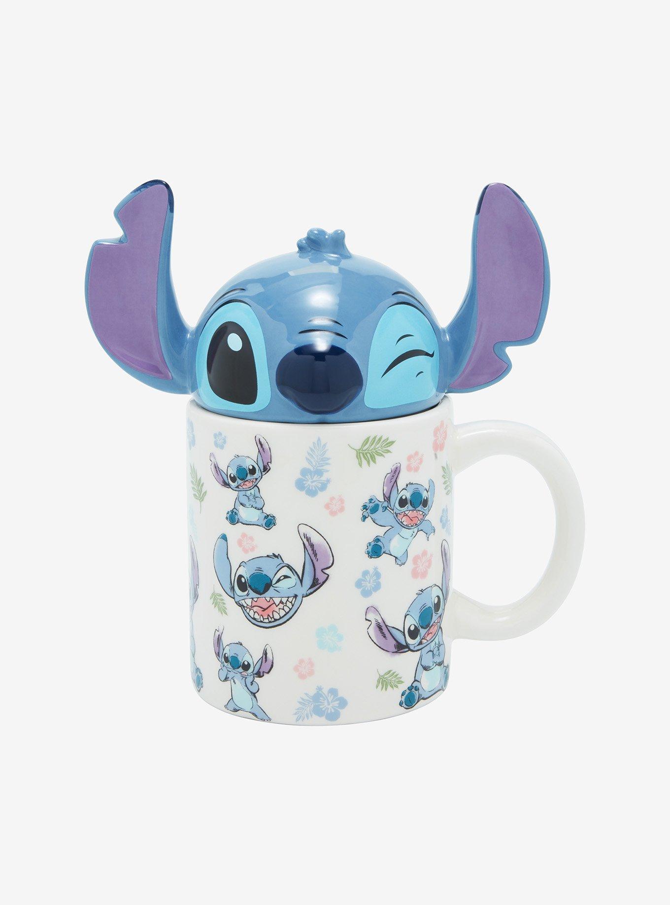 Disney Lilo & Stitch Figural Stitch Mug with Lid, , hi-res