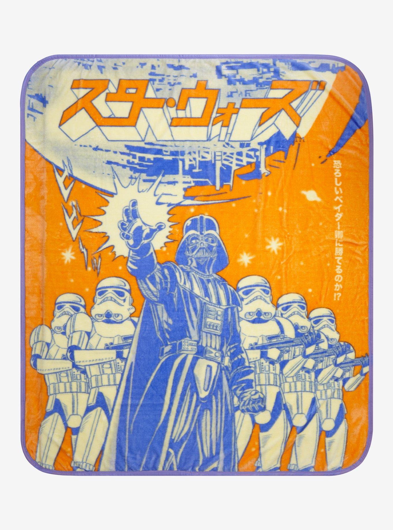 Star Wars Darth Vader & Storm Troopers Tonal Portrait Throw - BoxLunch Exclusive, , hi-res