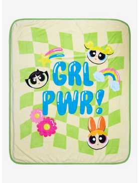 The Powerpuff Girls Checkered Girl Power Throw - BoxLunch Exclusive, , hi-res