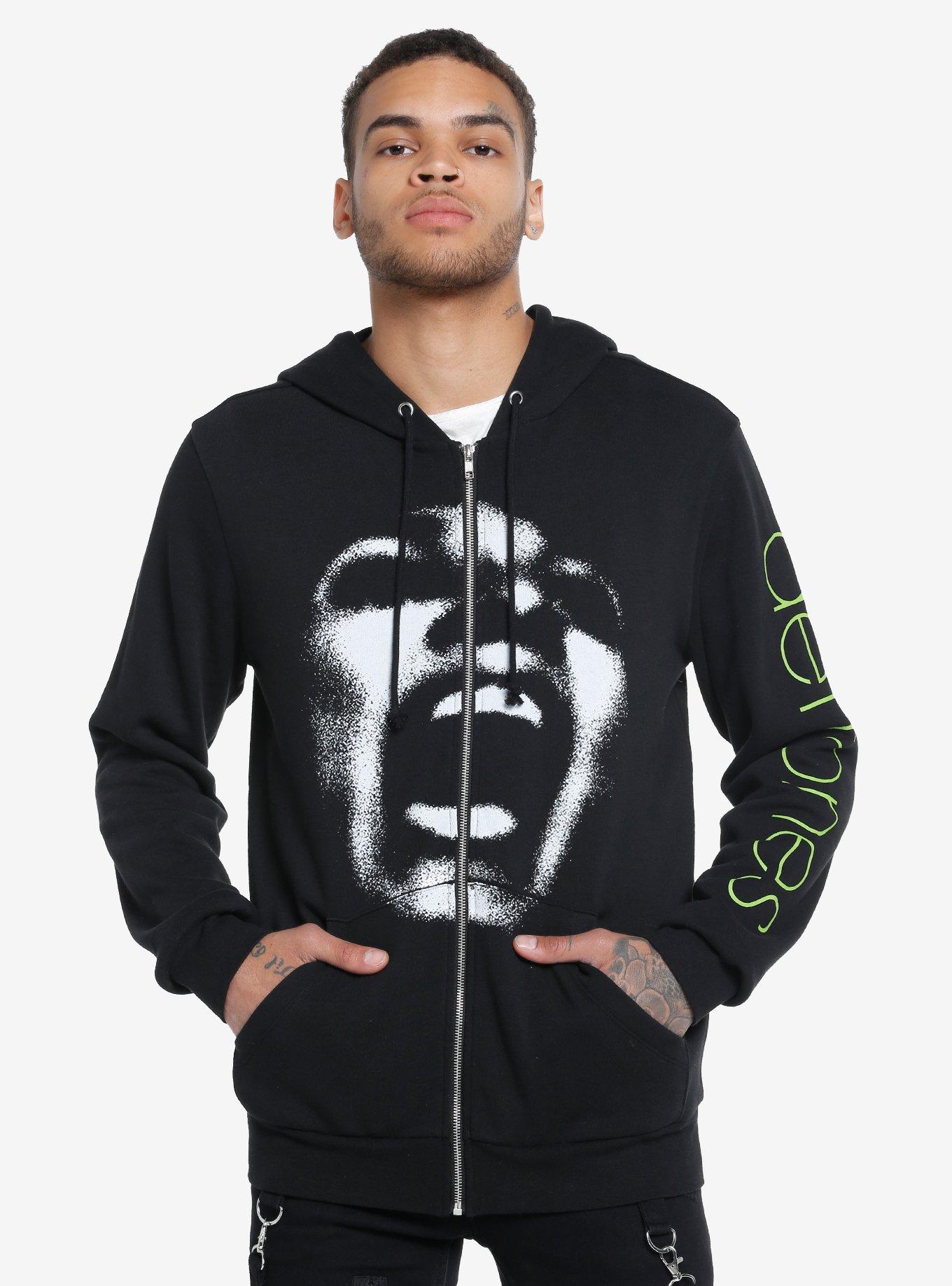 Deftones Screaming Face Hoodie | Hot Topic