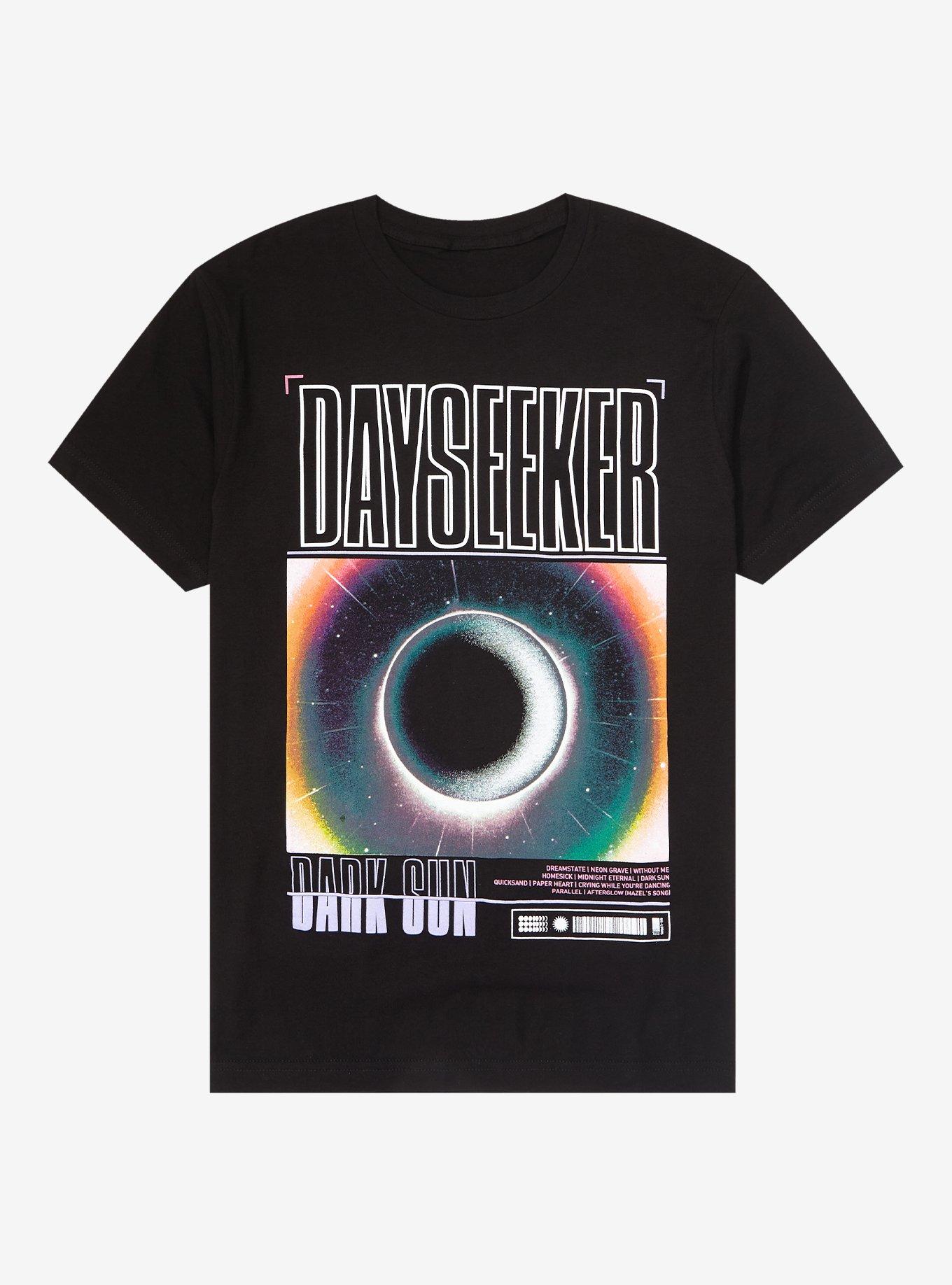 Dayseeker Dark Sun Track List T-Shirt, BLACK, hi-res