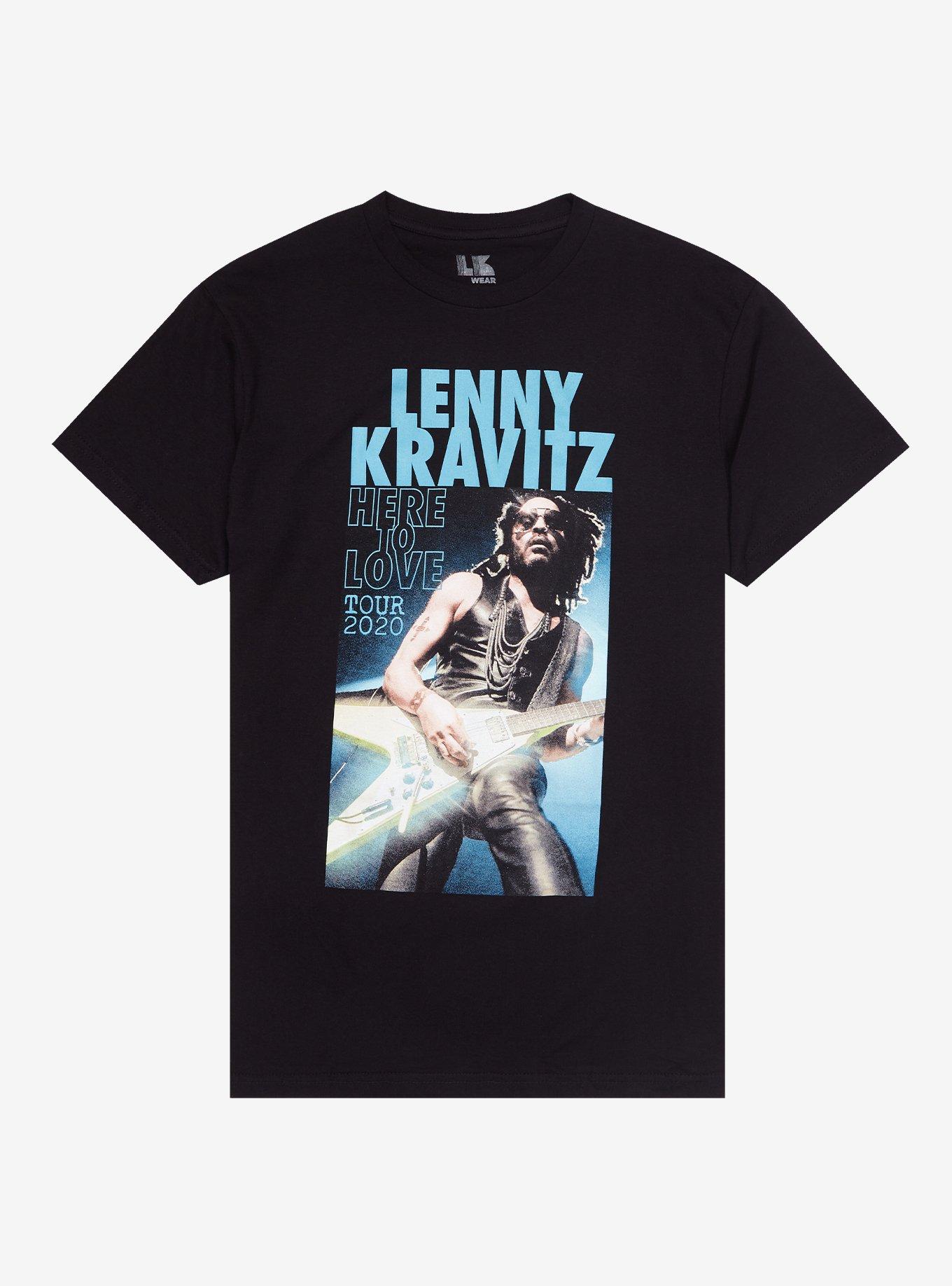 Lenny Kravitz Here To Love Tour T-Shirt, BLACK, hi-res