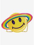 Loungefly Lisa Frank Rainbow Smile Planet Crossbody Bag, , hi-res