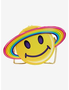 Loungefly Lisa Frank Rainbow Smile Planet Crossbody Bag, , hi-res