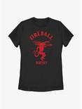 Fireball Whisky Red Dragon Logo Womens T-Shirt, BLACK, hi-res