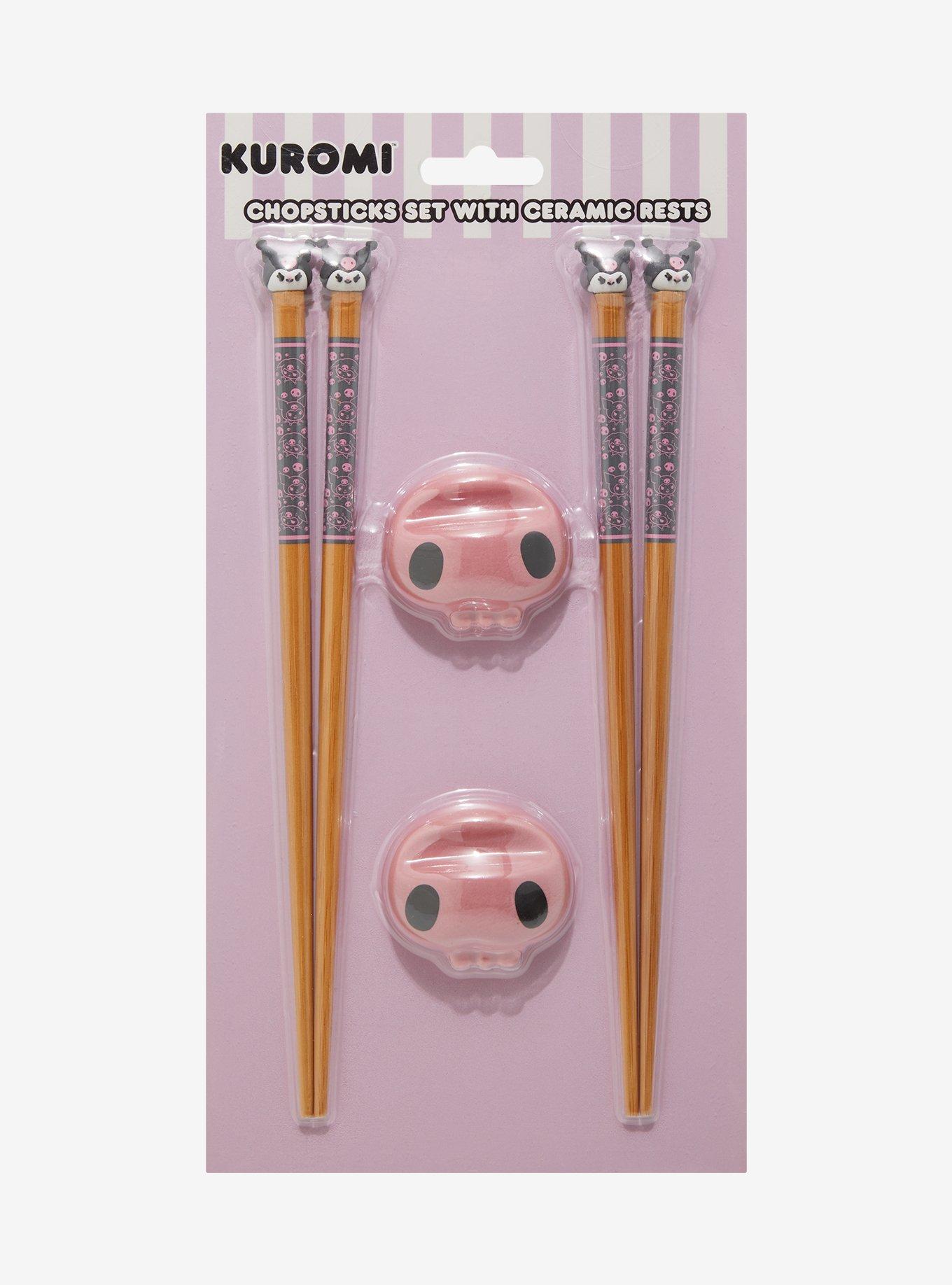 Sanrio Kuromi Chopstick & Rest Set, , hi-res