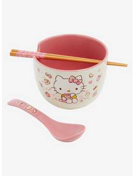 Sanrio Hello Kitty Apple Snacks Ramen Bowl with Chopsticks and Spoon, , hi-res