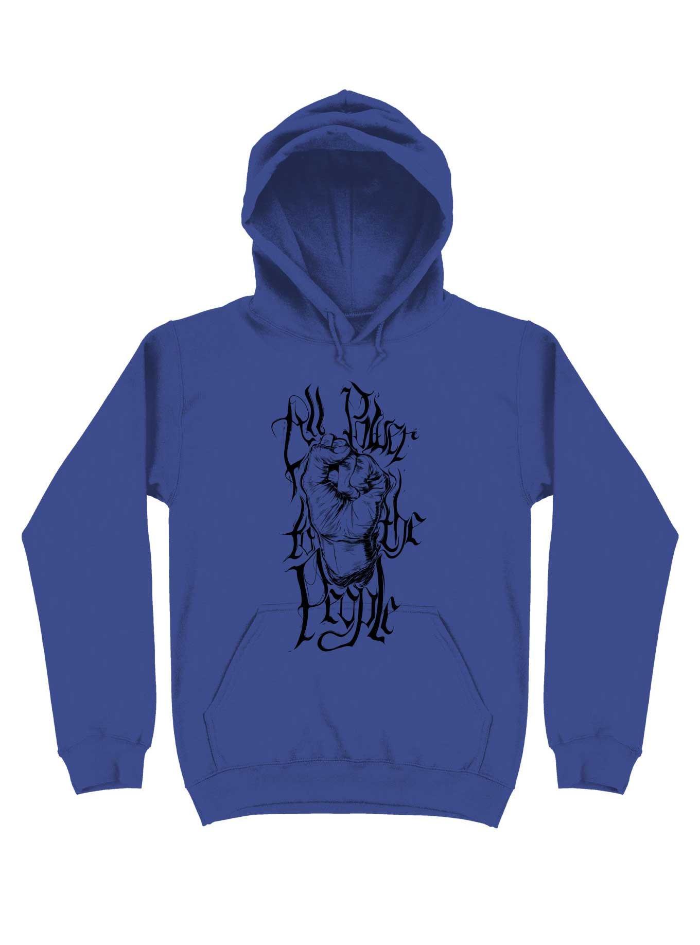 Black History Month Worst Creations All Power To The People Hoodie, ROYAL, hi-res