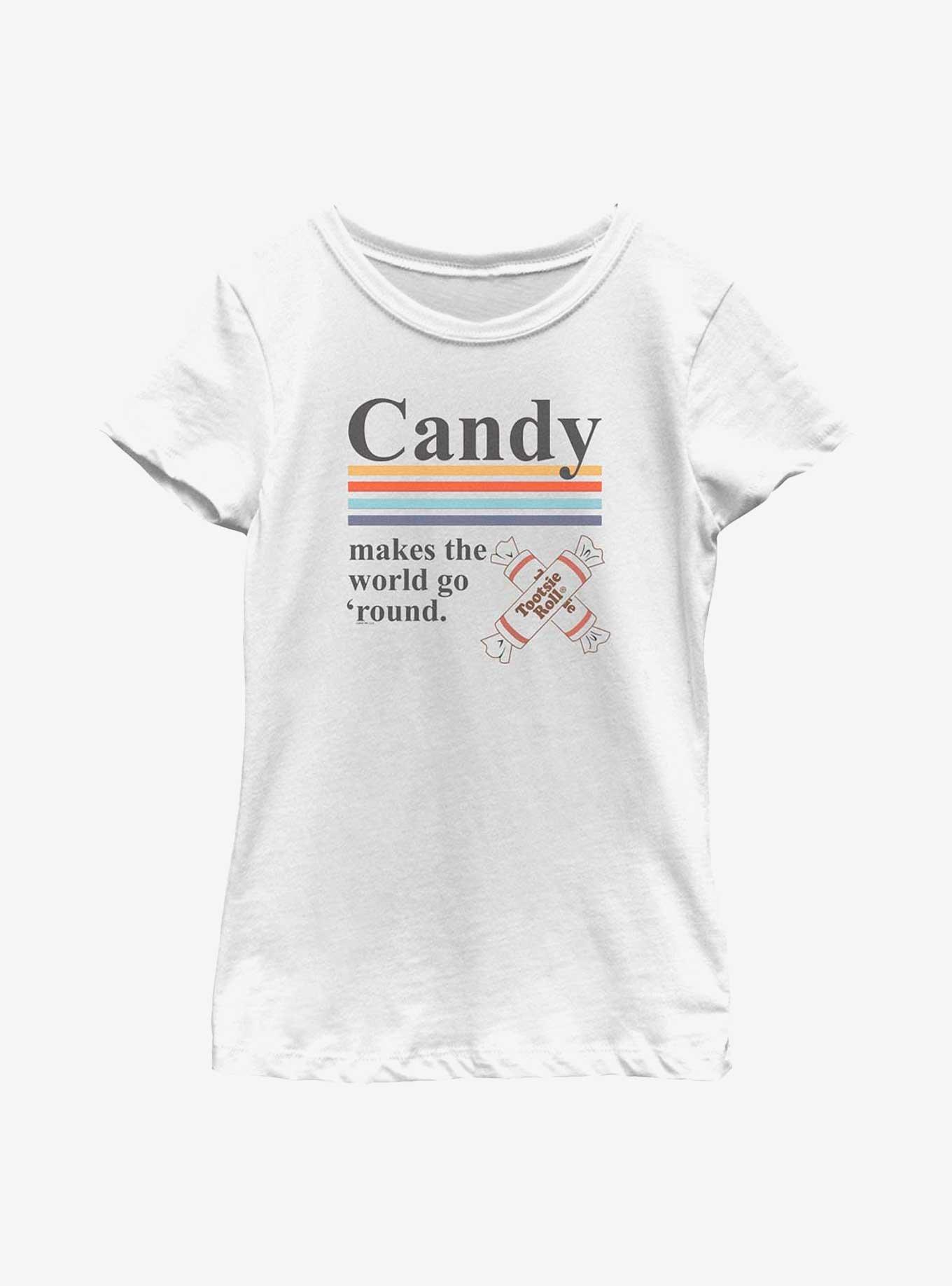 Tootsie Roll Candy World Youth Girls T-Shirt, WHITE, hi-res