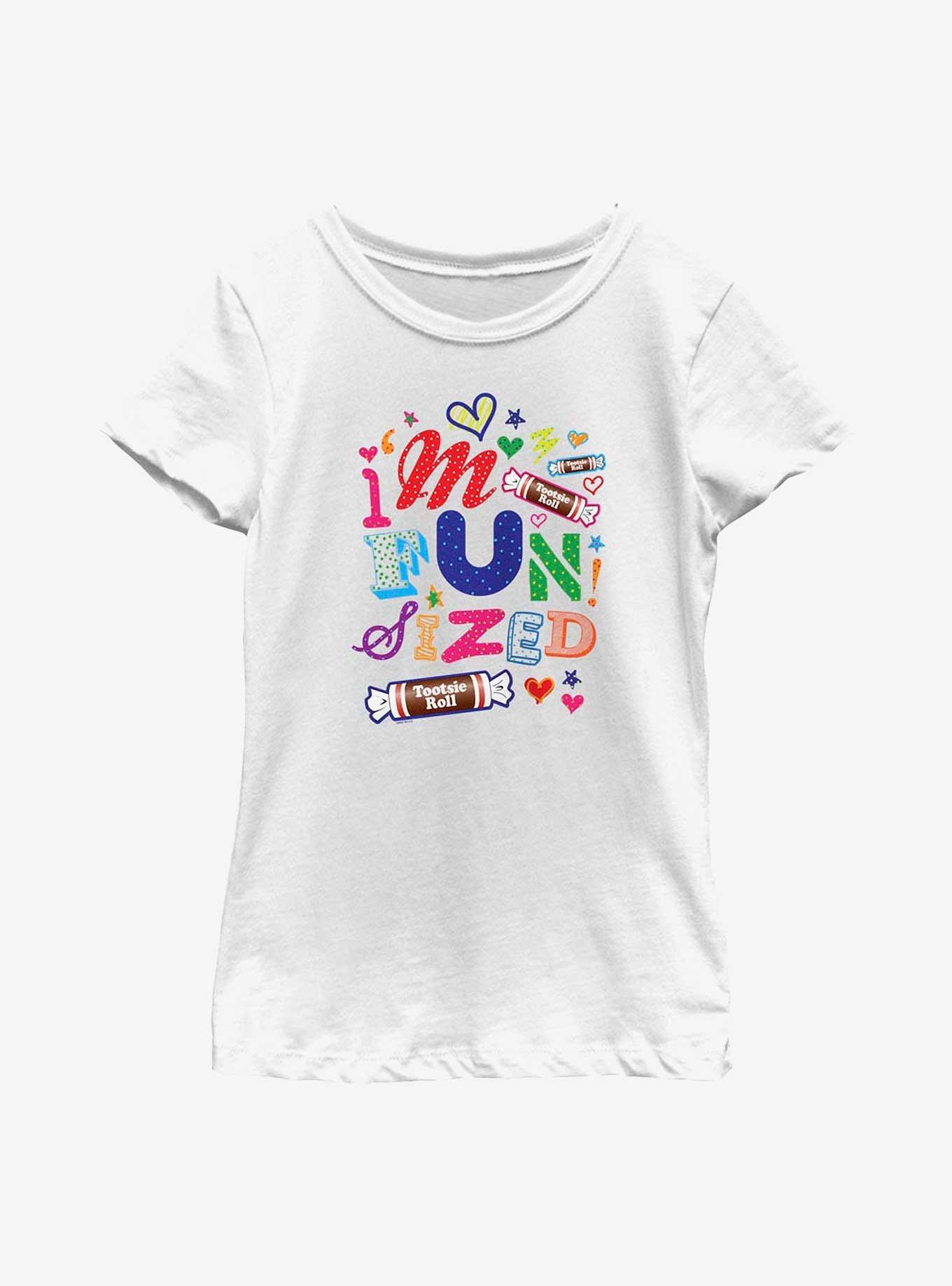 Tootsie Roll I'm Fun Sized Youth Girls T-Shirt, WHITE, hi-res