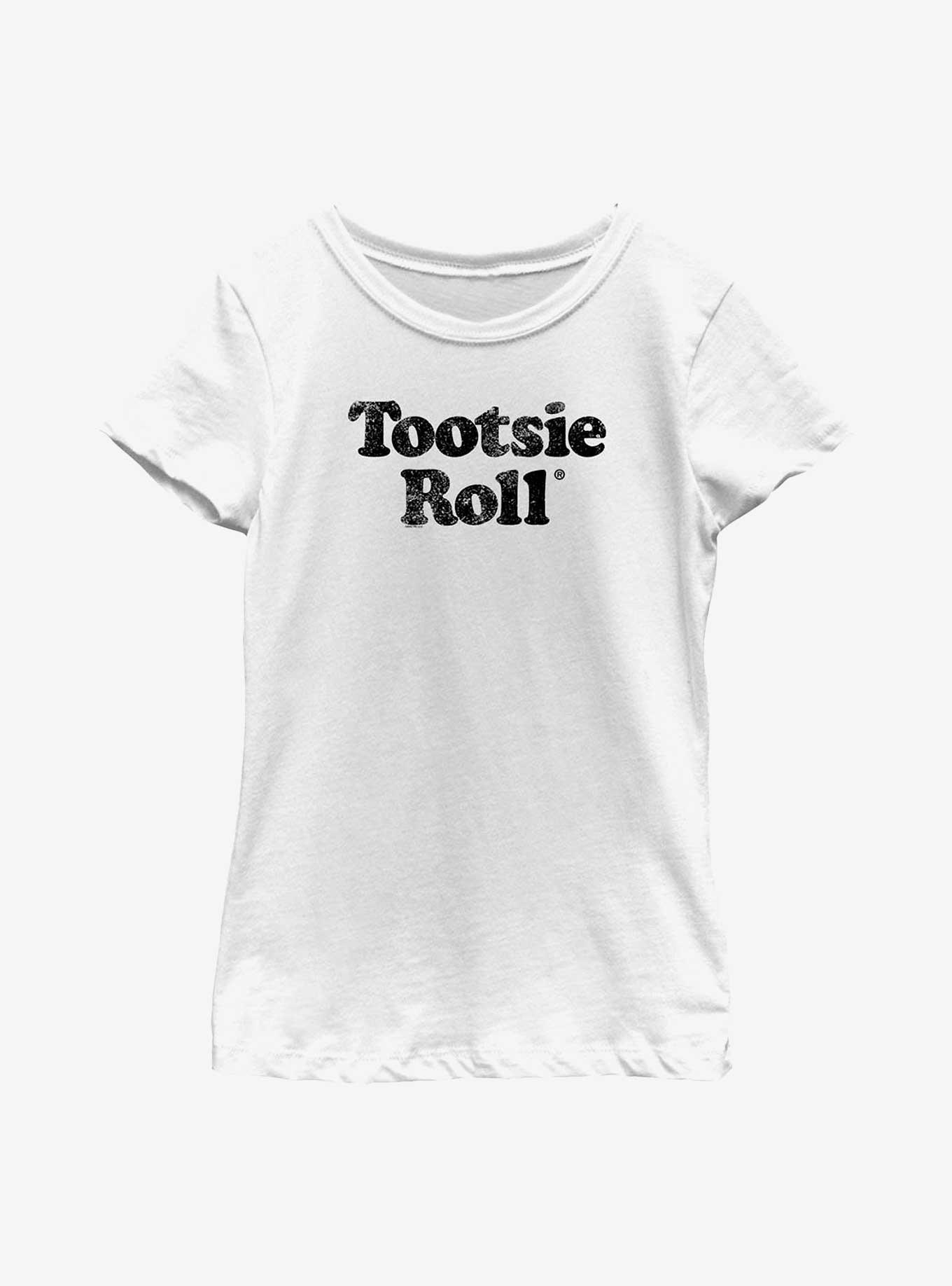 Tootsie Roll Logo Youth Girls T-Shirt, WHITE, hi-res