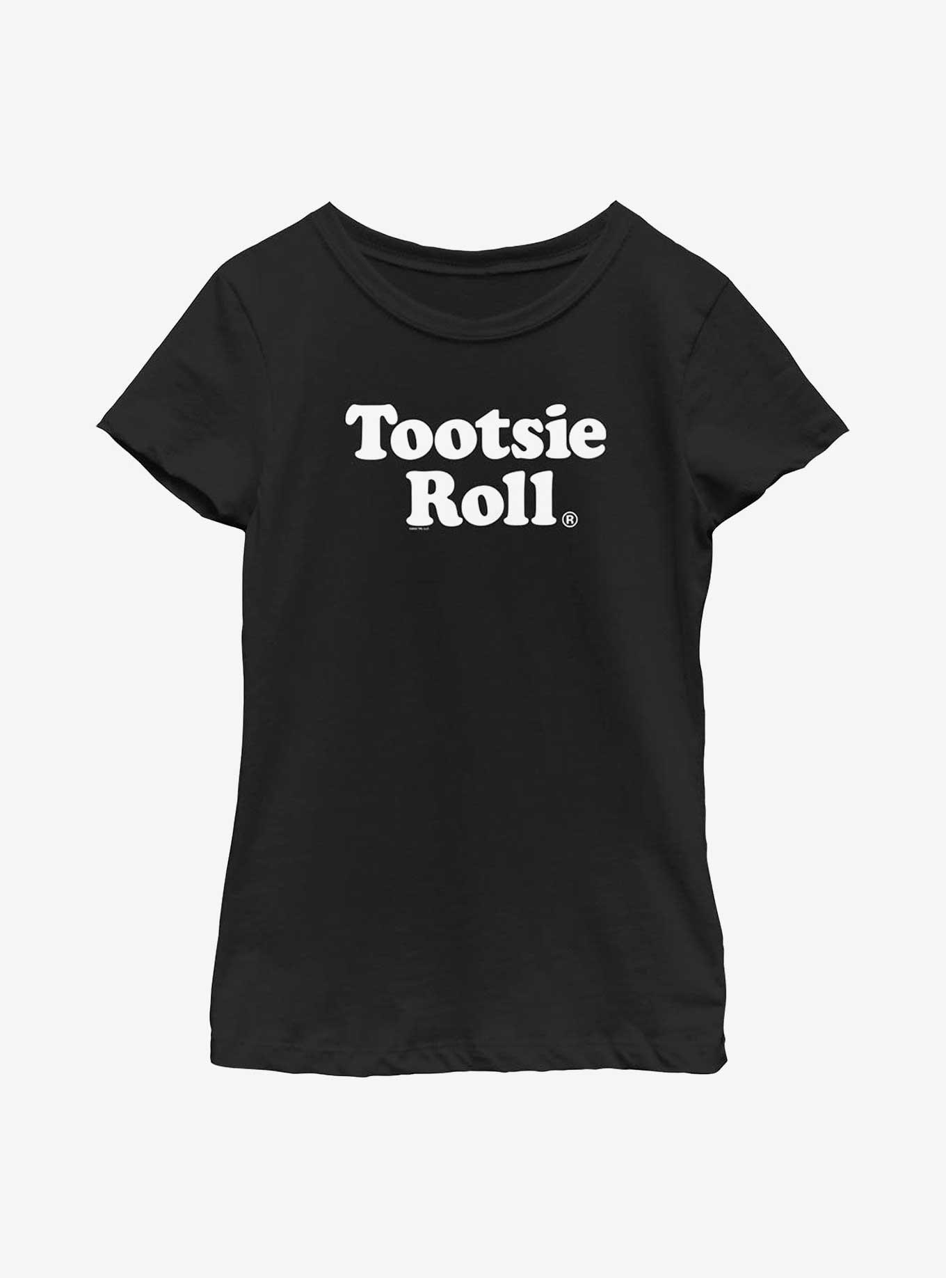 Tootsie Roll Logo Youth Girls T-Shirt, BLACK, hi-res