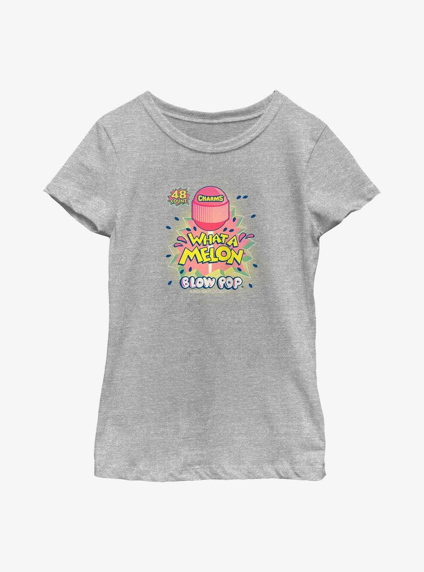Tootsie Roll Blow Pop What-A-Melon Youth Girls T-Shirt, ATH HTR, hi-res