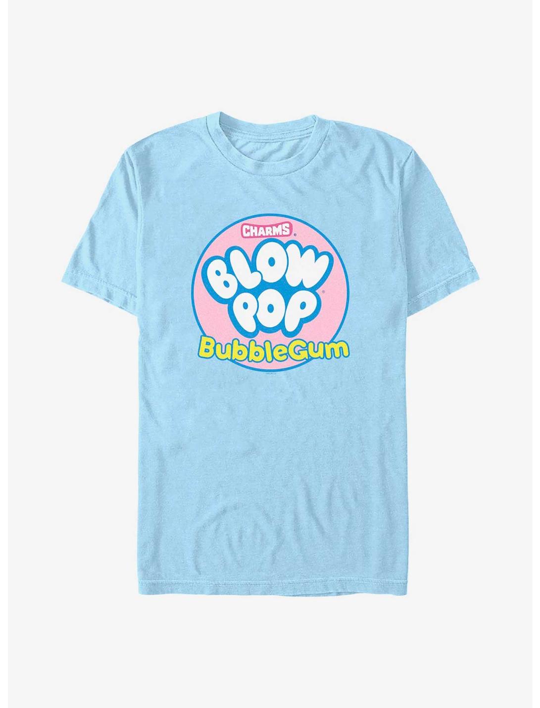 Tootsie Roll Blow Pop Bubble Gum Logo T-Shirt, LT BLUE, hi-res