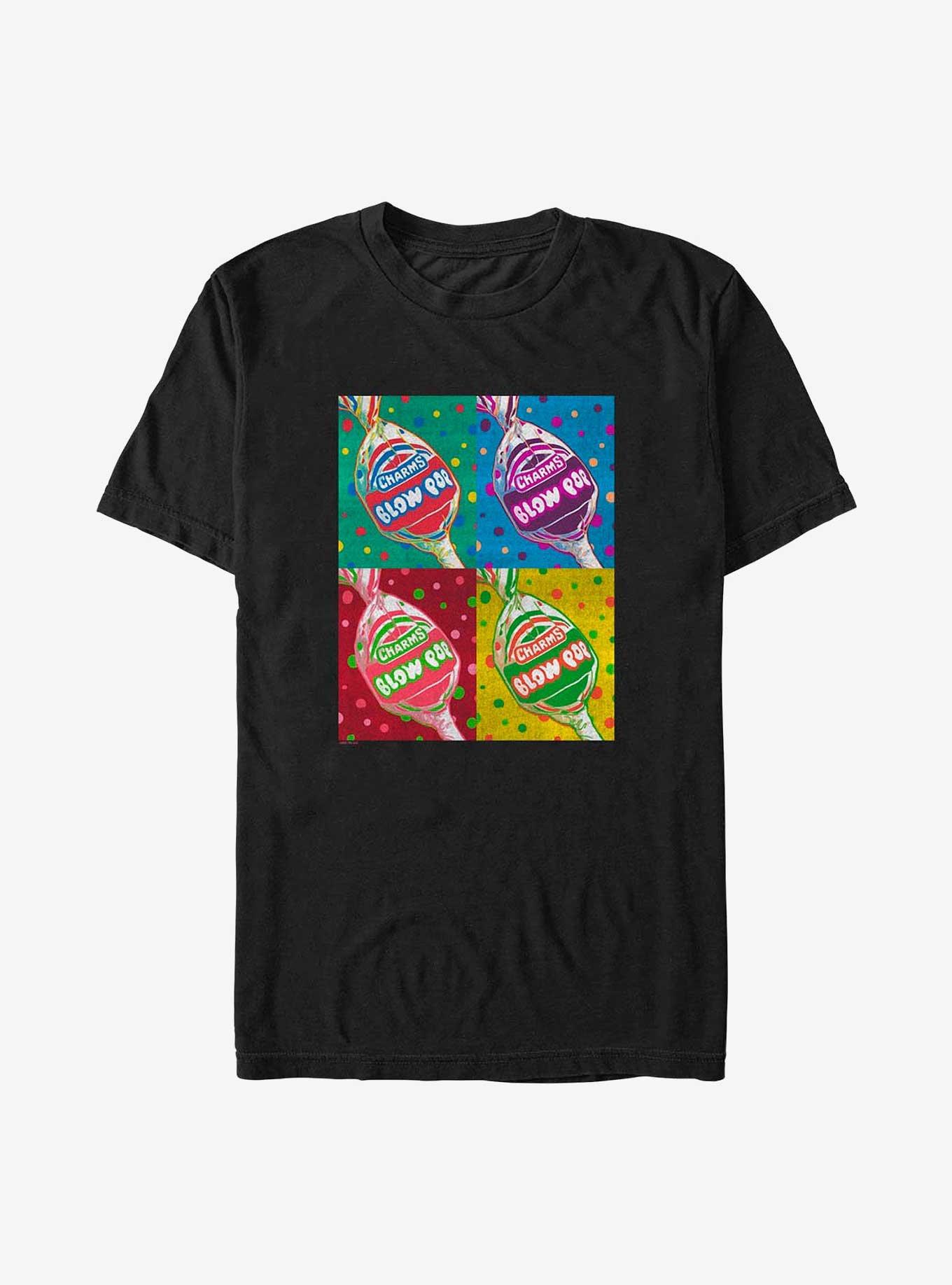 Tootsie Roll Blow Pop Warhol T-Shirt, BLACK, hi-res