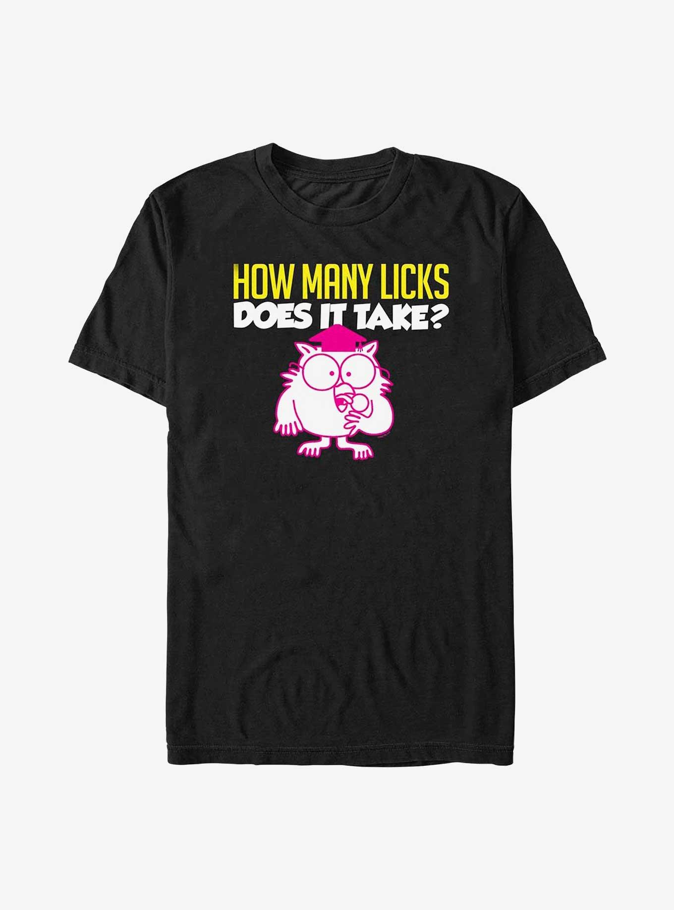 Tootsie Roll Mr. Owl How Many Licks T-Shirt, BLACK, hi-res
