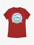 Tootsie Roll Blow Pop Bubble Gum Logo Womens T-Shirt, RED, hi-res