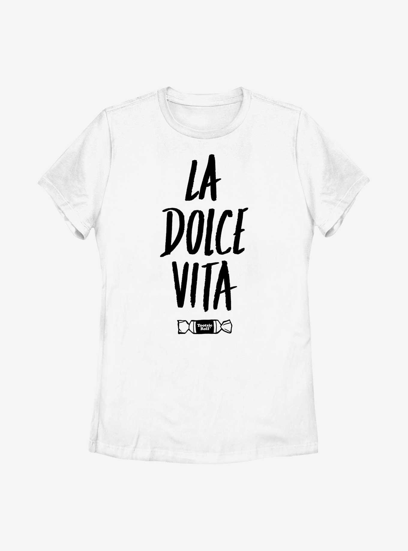 Tootsie Roll La Dolce Vita The Sweet Life in Spanish Womens T-Shirt, WHITE, hi-res