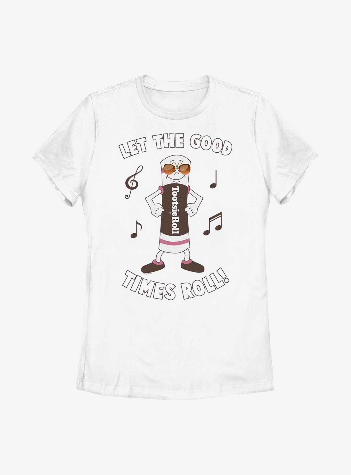 Tootsie Roll Let The Good Times Roll Womens T-Shirt, WHITE, hi-res