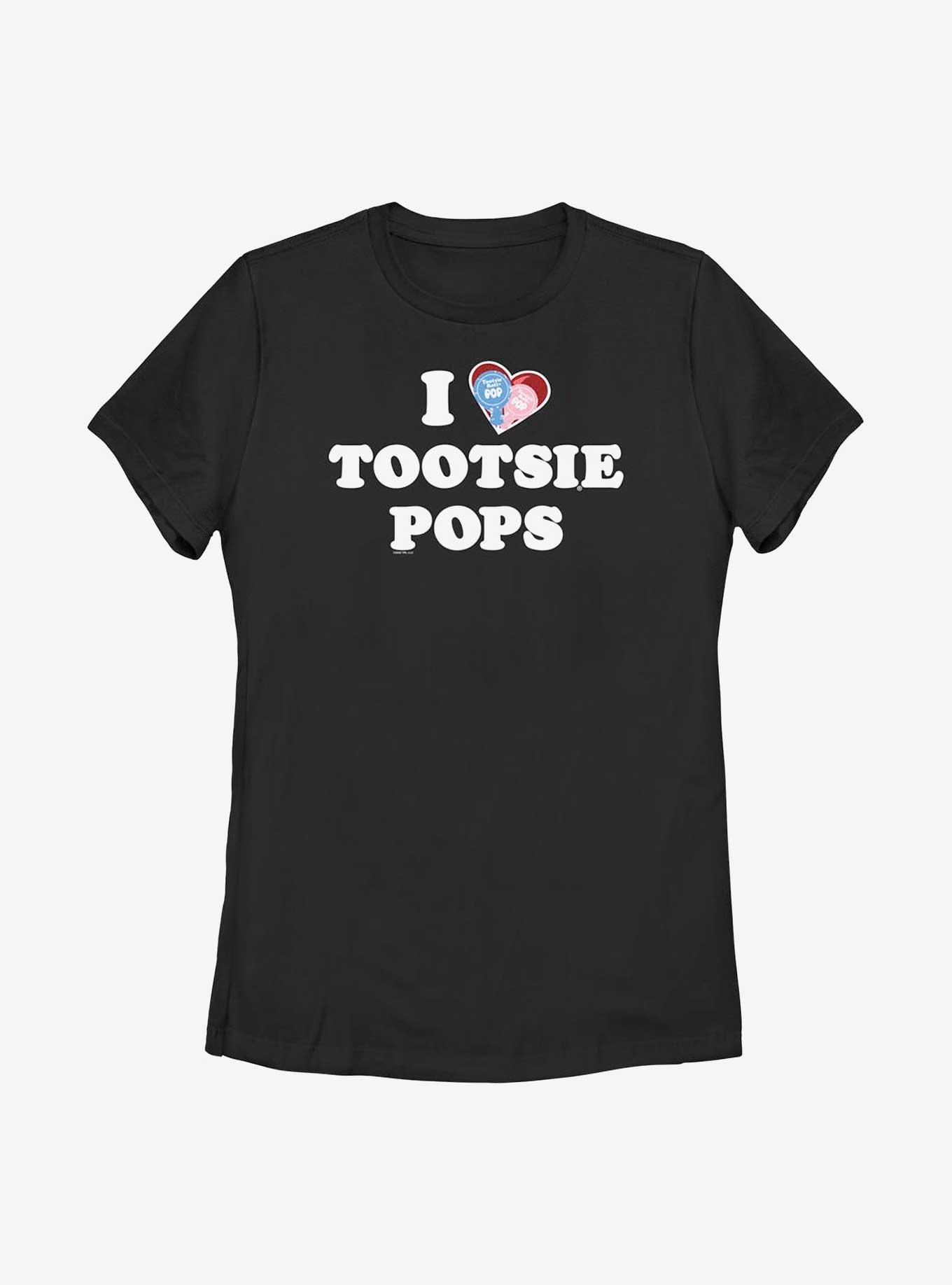 Tootsie Roll I Love Tootsie Pops Womens T-Shirt, BLACK, hi-res