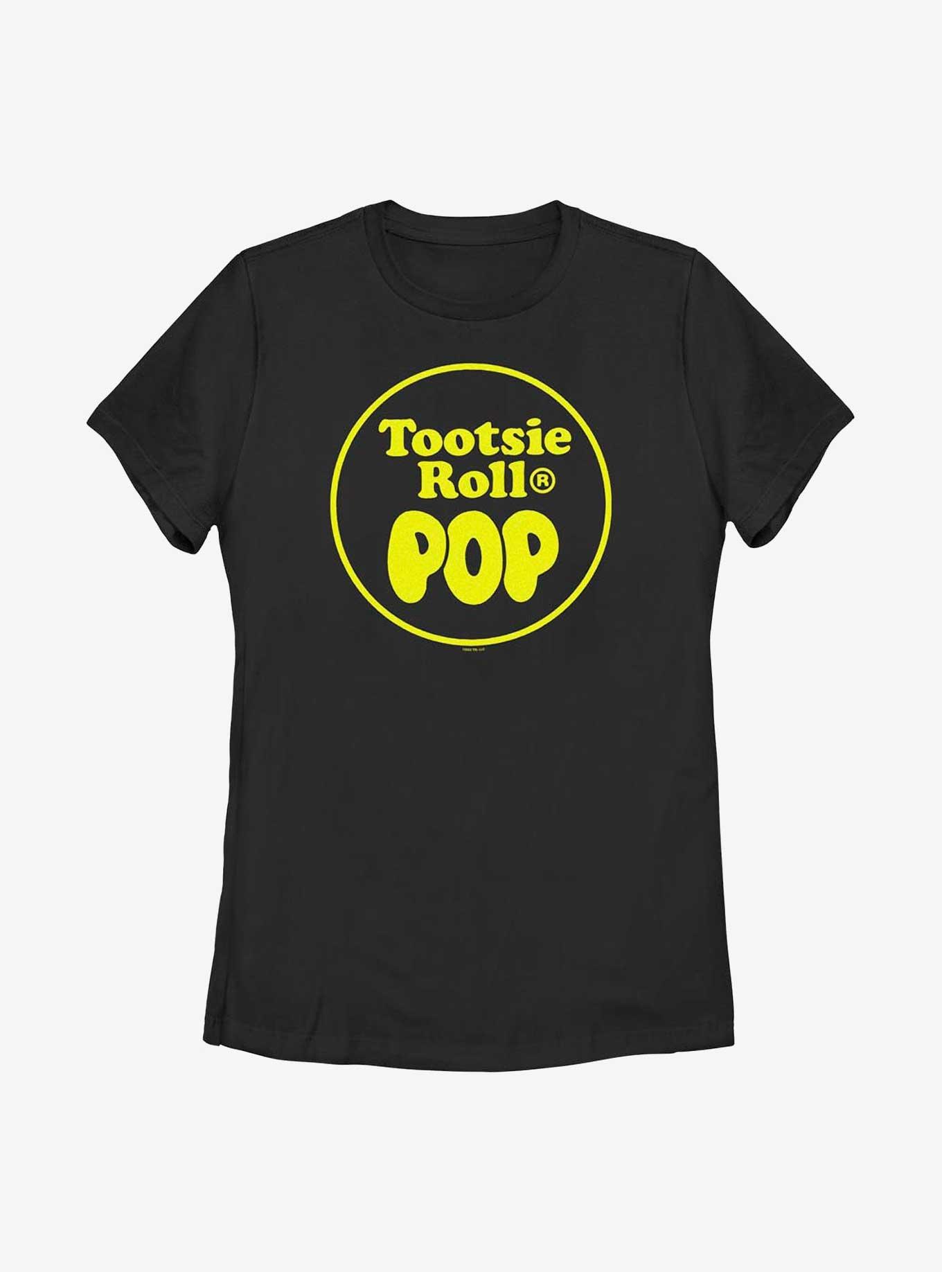 Tootsie Roll Pop Logo Womens T-Shirt, BLACK, hi-res