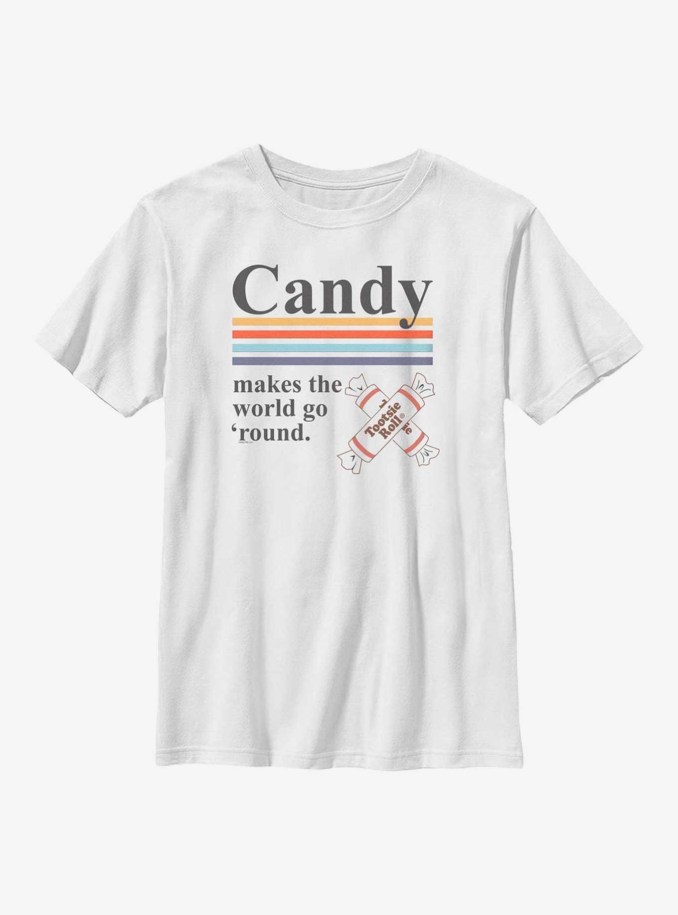 Tootsie Roll Candy World Youth T-Shirt, WHITE, hi-res