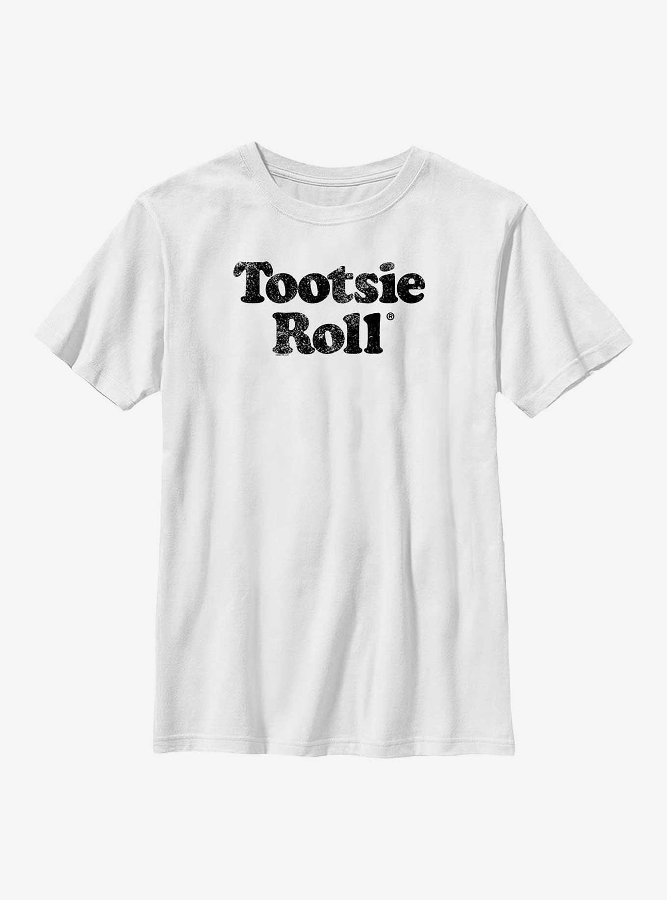 Tootsie Roll Logo Youth T-Shirt, WHITE, hi-res