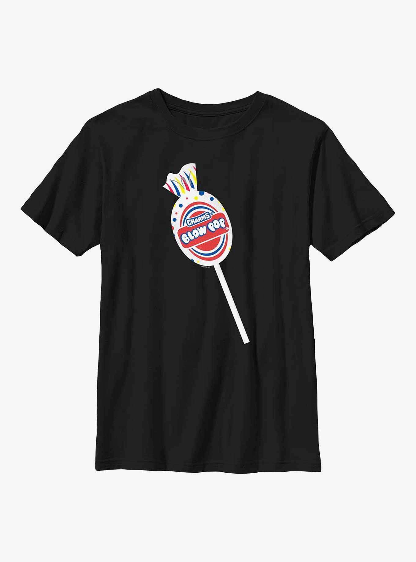 Tootsie Roll Blow Pop Lollipop Youth T-Shirt, BLACK, hi-res