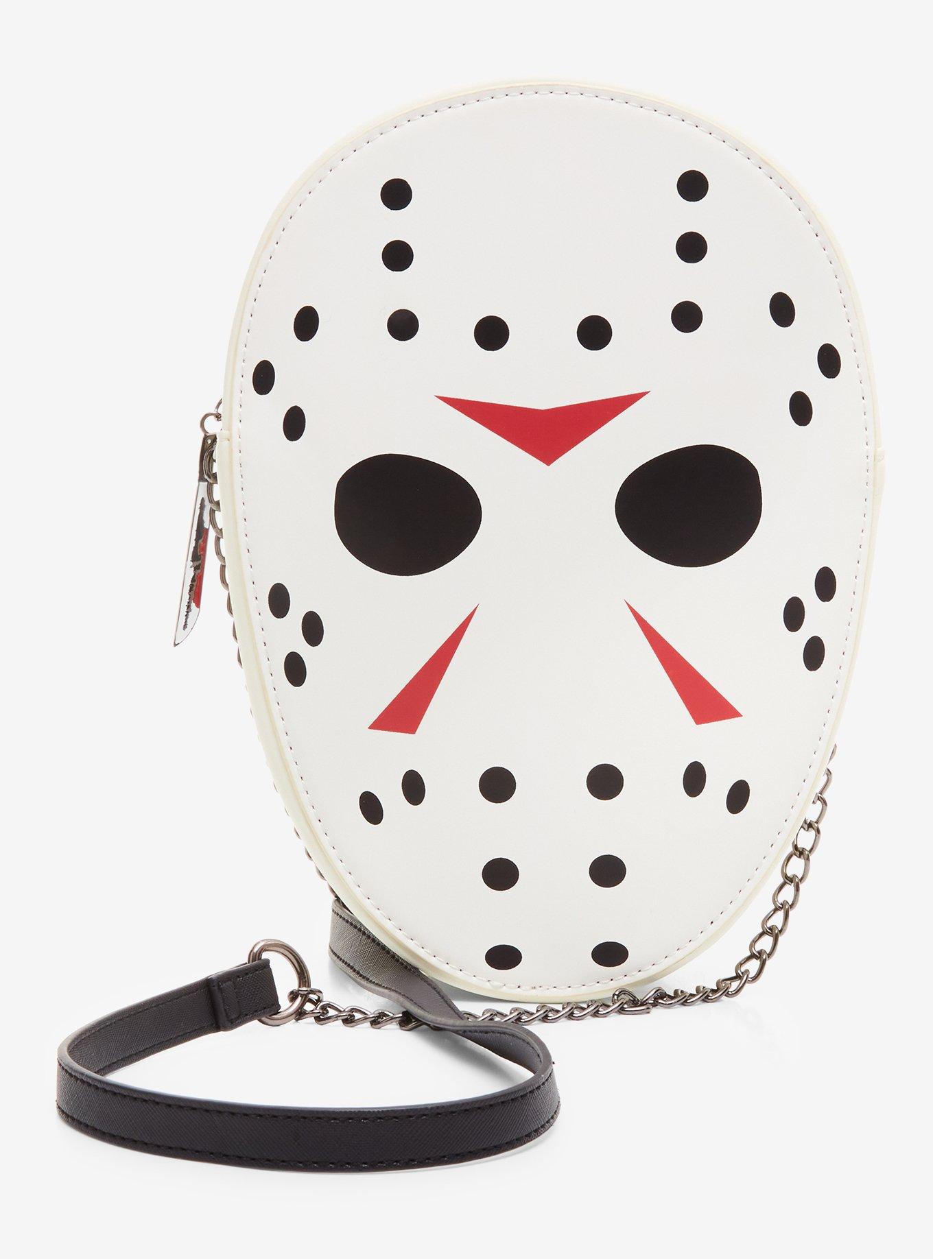 Friday The 13th Jason Mask Glow-In-The-Dark Crossbody Bag, , hi-res